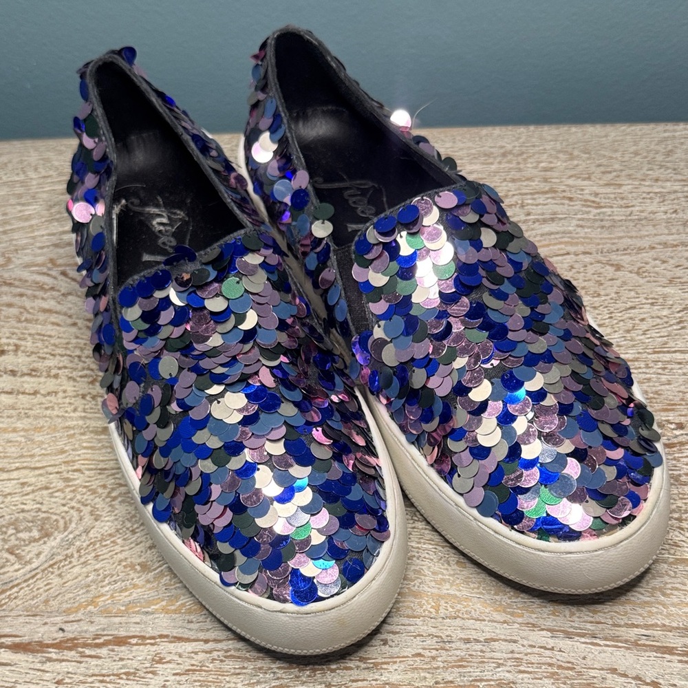 Free People Multicolor Sequin Slip-Ons